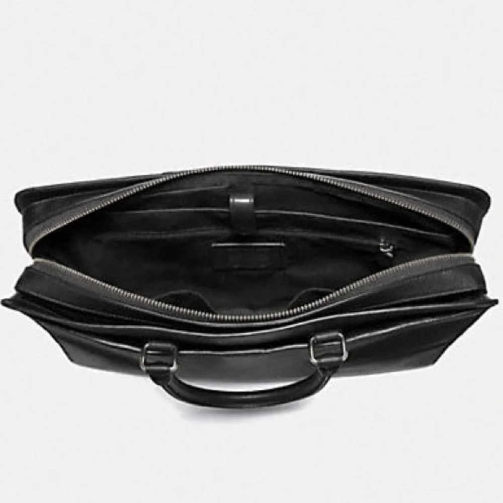 NWT Coach Beckett Structured Briefcase Black w/ Laptop Pocket 🖤 Slight Indent